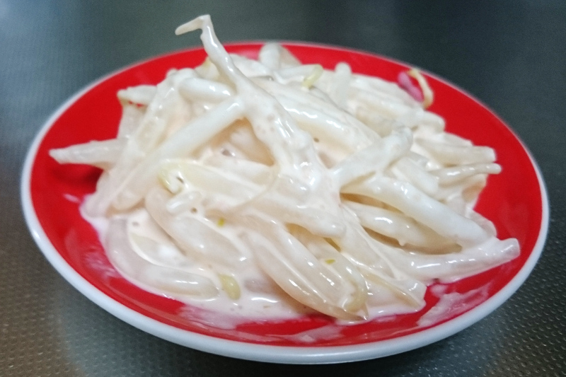 安いもやしはみんなの味方!「もやしおつまみ~たらこチーズ~」